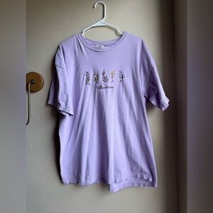 Comfort Colors Lilac Yellowstone embroidered shirt